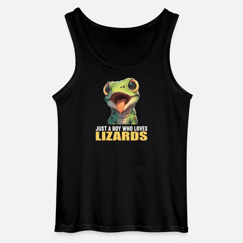 Eidechsen Eidechse - Gildan Männer Tank Top - Schwarz