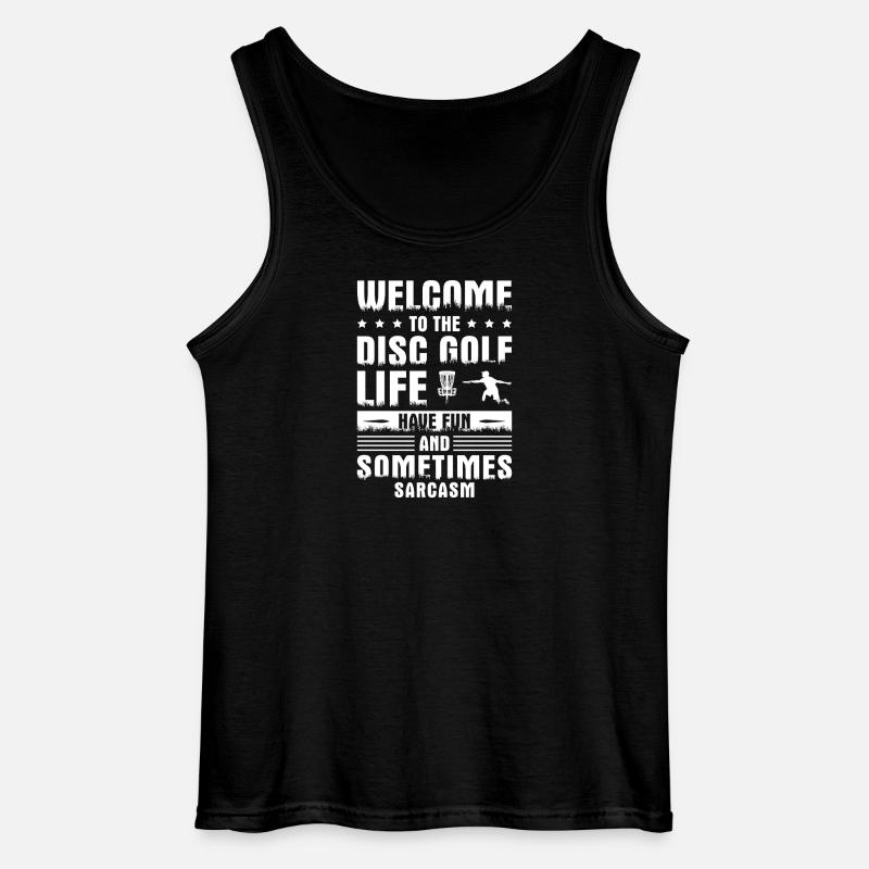 Cadeaux de disc golf Disc Golf - Débardeur Gildan Homme - noir