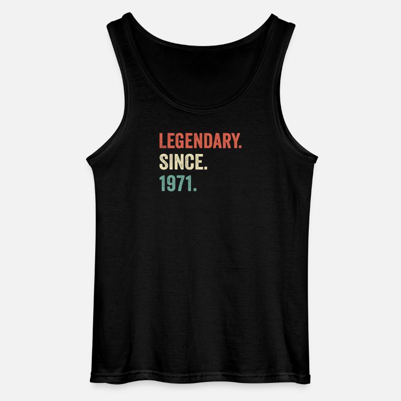 legendär seit 1971 - Gildan Männer Tank Top - Schwarz