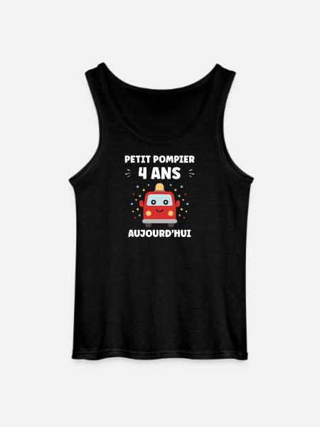 4 ans - Débardeur Gildan Homme - noir