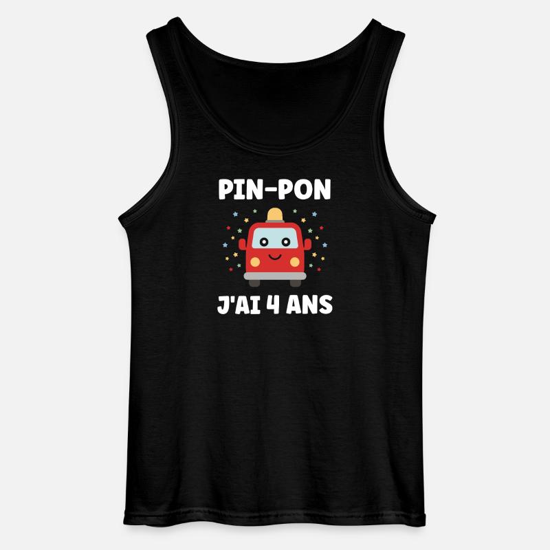 4 Jahre - Gildan Männer Tank Top - Schwarz