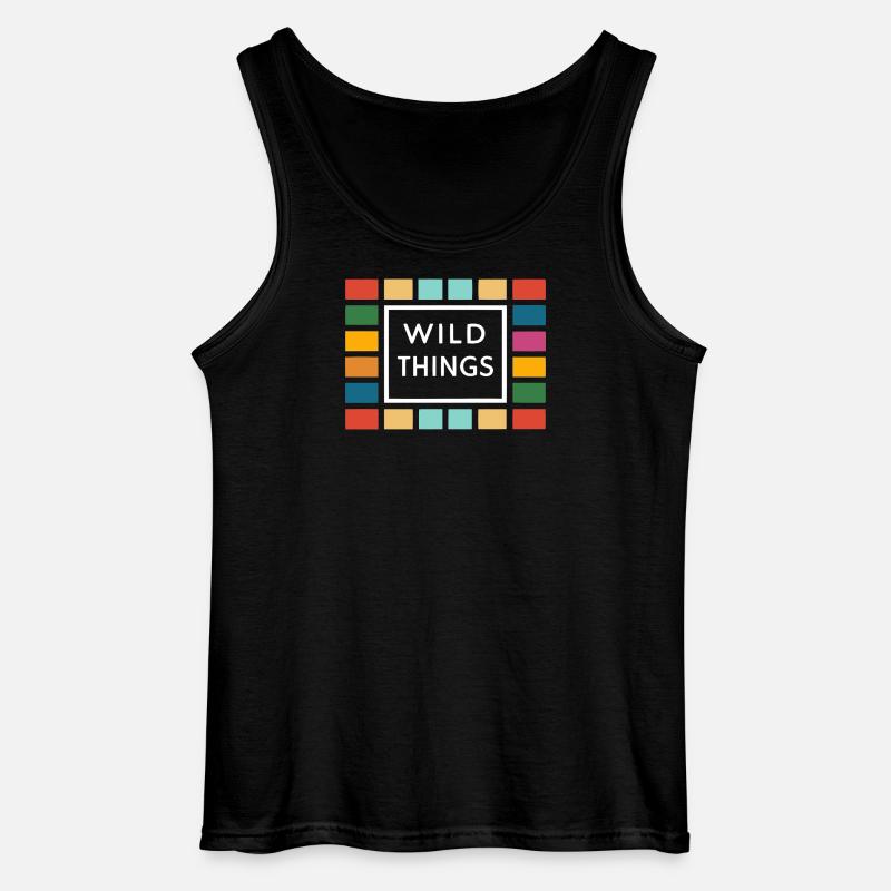Wild Things Bunte Rahmen - Gildan Männer Tank Top - Schwarz