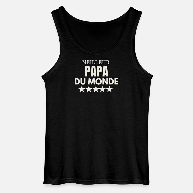 Bester Vater der Welt - Gildan Männer Tank Top - Schwarz