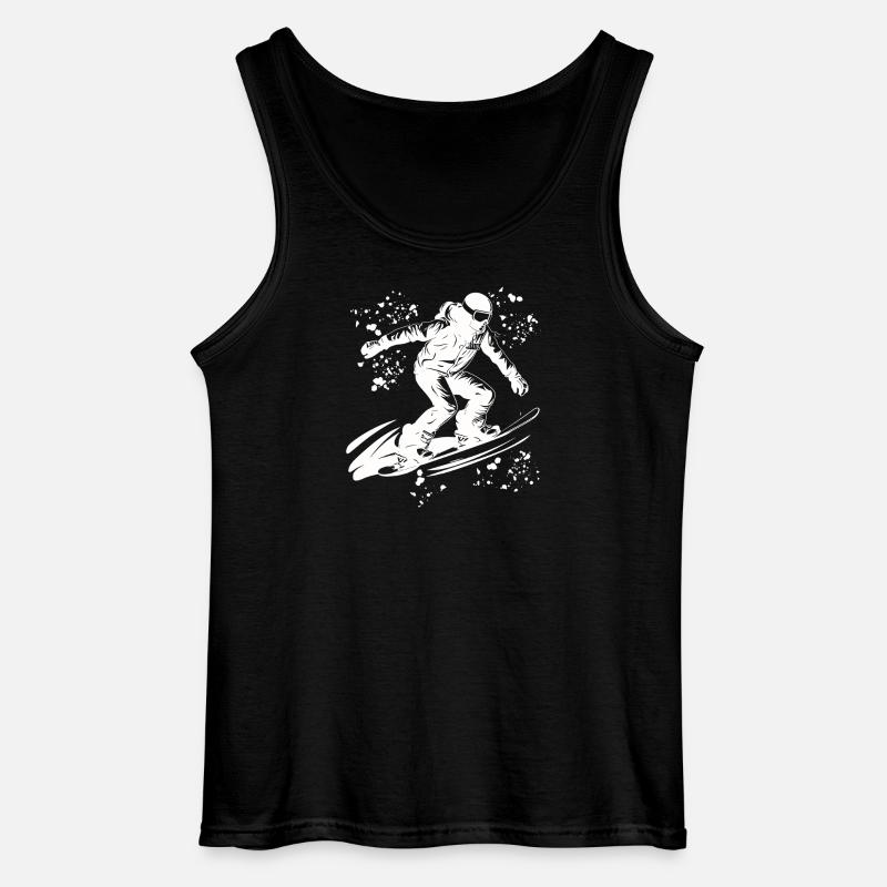 Snowboarder Snowboarding Snowboard - Gildan Männer Tank Top - Schwarz