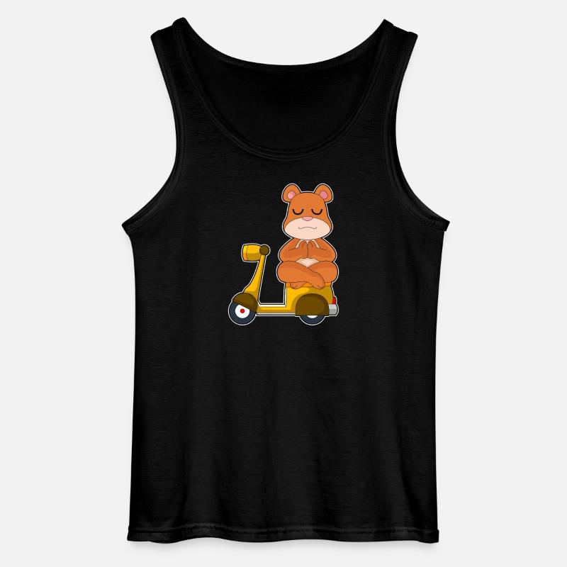 Bär Scooter - Gildan tanktop til mænd - sort
