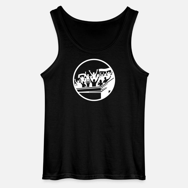 Fans Stadium Silhouette - Gildan tanktop til mænd - sort