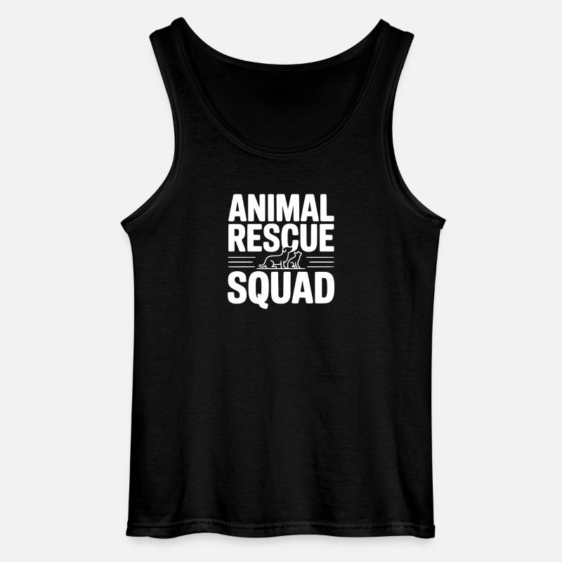 Tierrettungstrupp - Gildan Männer Tank Top - Schwarz