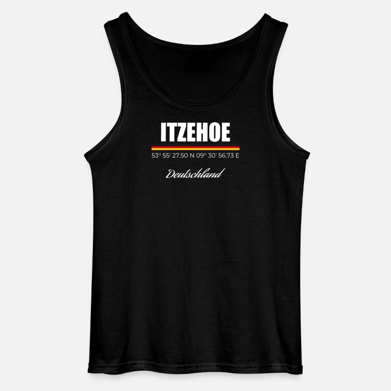 Itzehoe - Gildan Männer Tank Top - Schwarz