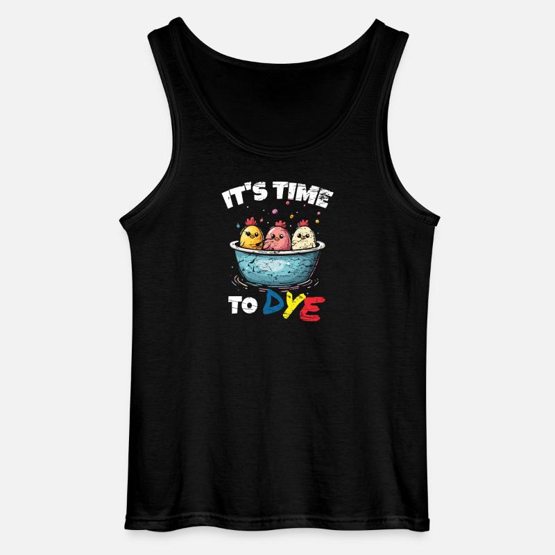 Ostern Eier Färben Ostereier - Gildan Männer Tank Top - Schwarz