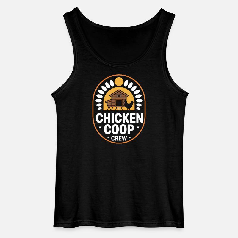 Chicken Coop Crew Hühnerhalter Huhn - Gildan Männer Tank Top - Schwarz