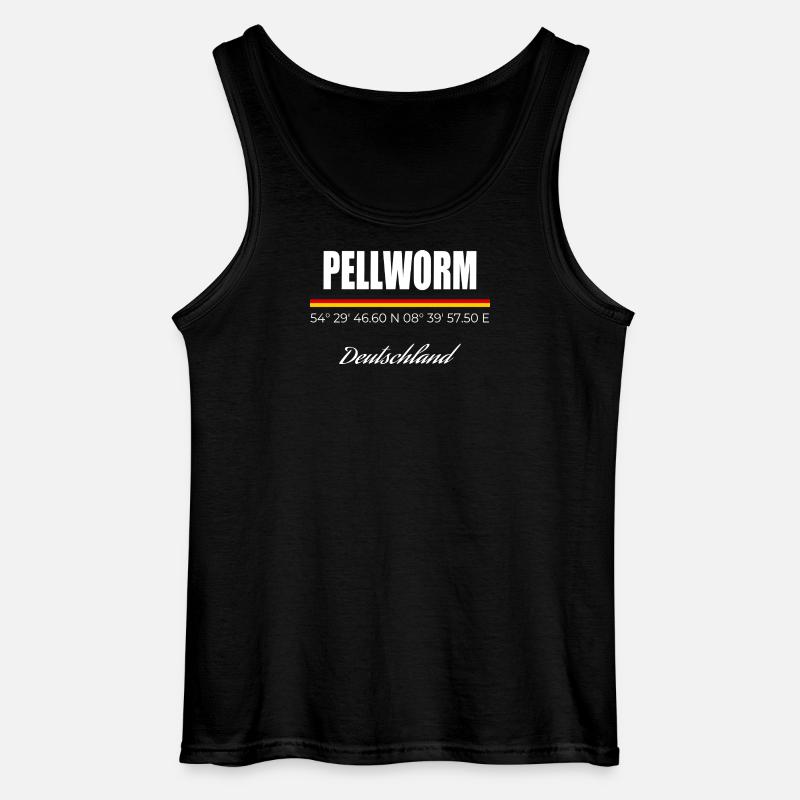 Pellworm - Gildan Männer Tank Top - Schwarz