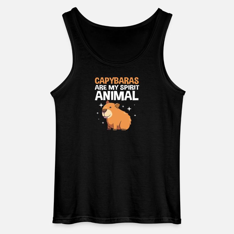 Capybara Capibara - Gildan Männer Tank Top - Schwarz