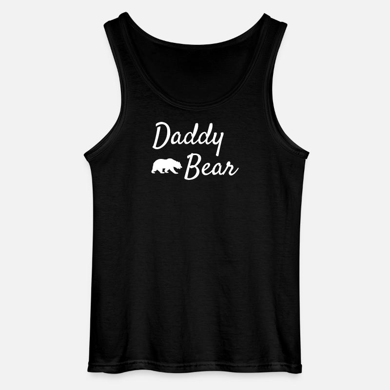 Daddy Bear Script-Logo - Gildan Männer Tank Top - Schwarz