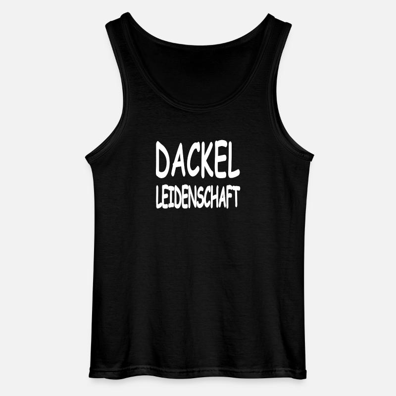 Dackel - Gildan Männer Tank Top - Schwarz