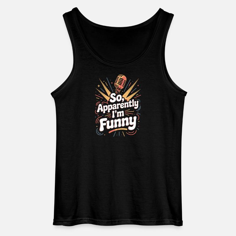 Also, anscheinend bin ich lustig - Gildan Männer Tank Top - Schwarz