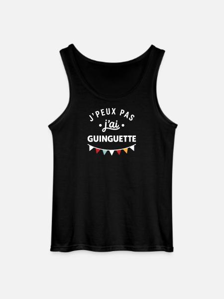 J'peux pas j'ai Guinguette - Débardeur Gildan Homme - noir