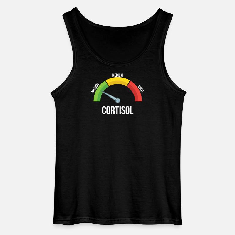 Cortisol Messgerät - Gildan Männer Tank Top - Schwarz