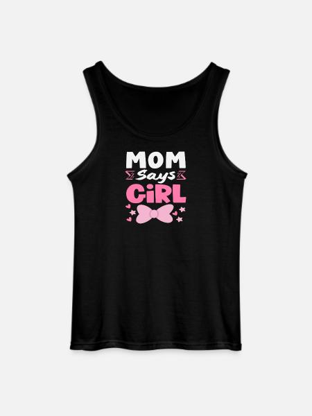 Mama Sagt Mädchen Gender Reveal - Gildan Männer Tank Top - Schwarz