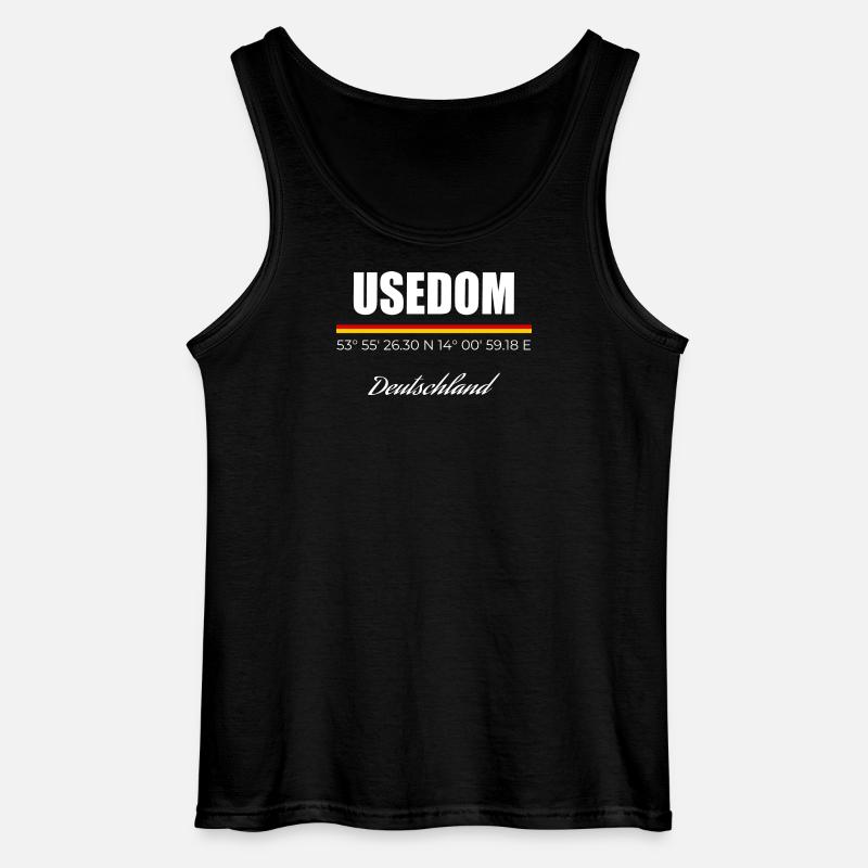 Usedom - Gildan Männer Tank Top - Schwarz