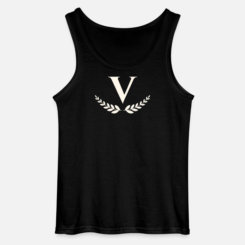 V - Gildan Männer Tank Top - Schwarz