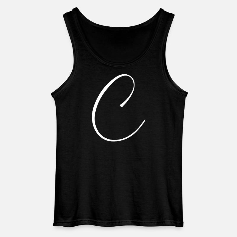 C - Gildan Männer Tank Top - Schwarz
