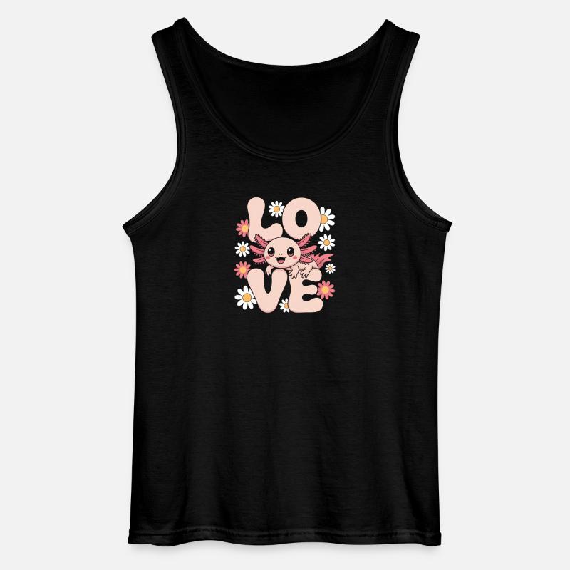 Liebe Bloom Dragon - Gildan Männer Tank Top - Schwarz