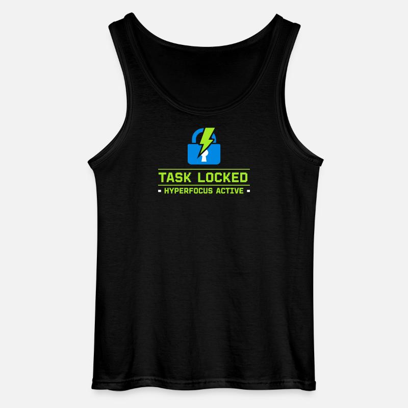 Adhs-hyperfokus-modus Adhs-humor Neurodivergent - Gildan Männer Tank Top - Schwarz