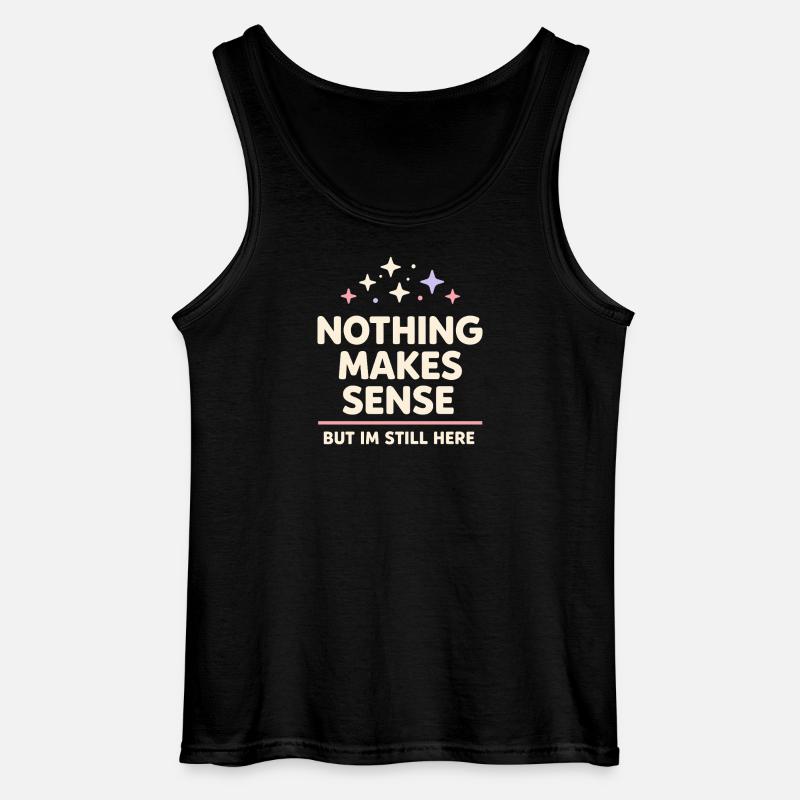 Existenzieller Humor, Nihilismus, Humor, - Gildan Männer Tank Top - Schwarz