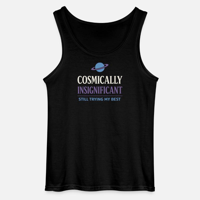Existenzieller Humor, Nihilismus, Humor, - Gildan Männer Tank Top - Schwarz