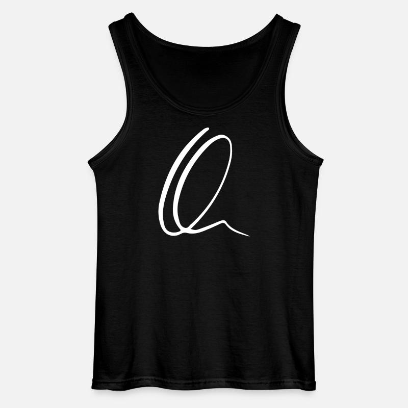 Q - Gildan Männer Tank Top - Schwarz