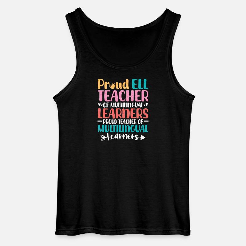 ELL-Lehrer englische Sprache - Gildan Männer Tank Top - Schwarz