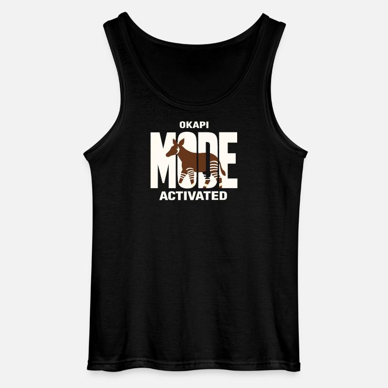 Okapi-liebhaber Okapi-tier Seltene Tierweltliebe - Gildan Männer Tank Top - Schwarz