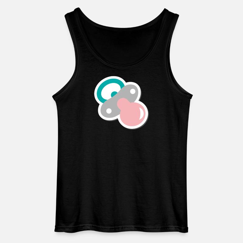 schnuller - Gildan Männer Tank Top - Schwarz
