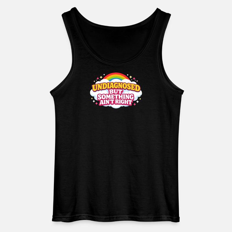 Not diagnosed, but something is wrong - Gildan Men’s Tank Top - black