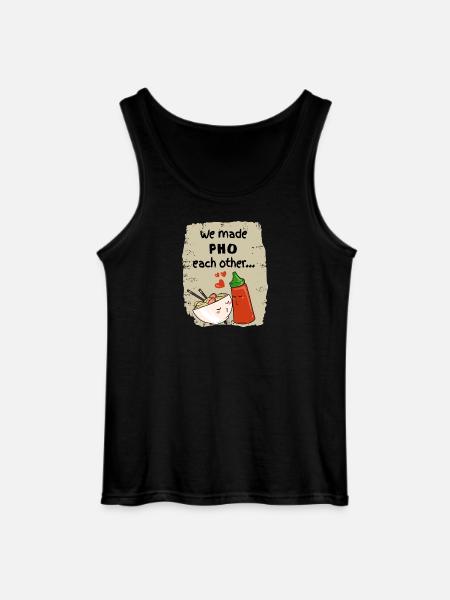 Asia Noodles Sriracha Love - Gildan Men’s Tank Top - black