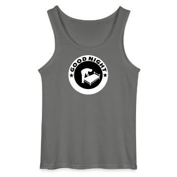 Good Night Good Night - Gildan Männer Tank Top - Anthrazit - Vorne - AI Model Male 185 dark (185cm)