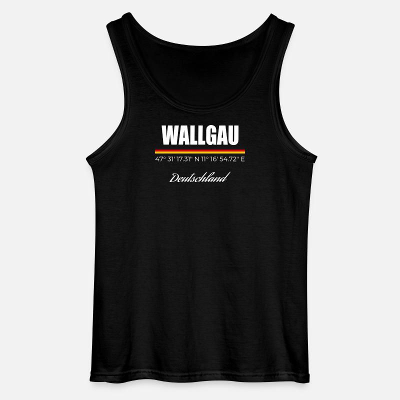 Wallgau - Gildan Männer Tank Top - Schwarz