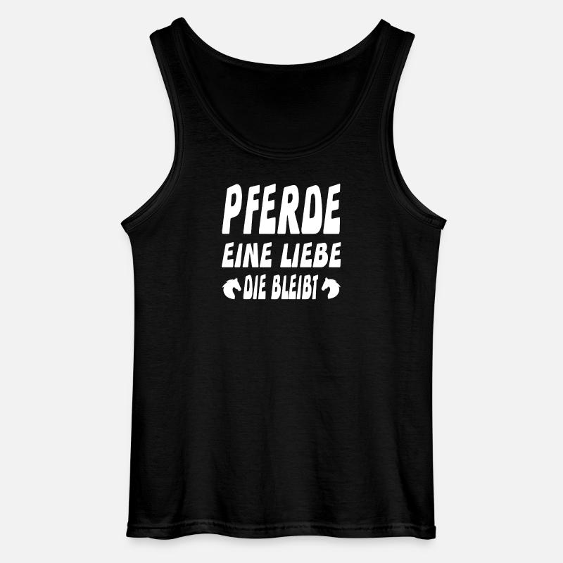 Pferde - Gildan Männer Tank Top - Schwarz