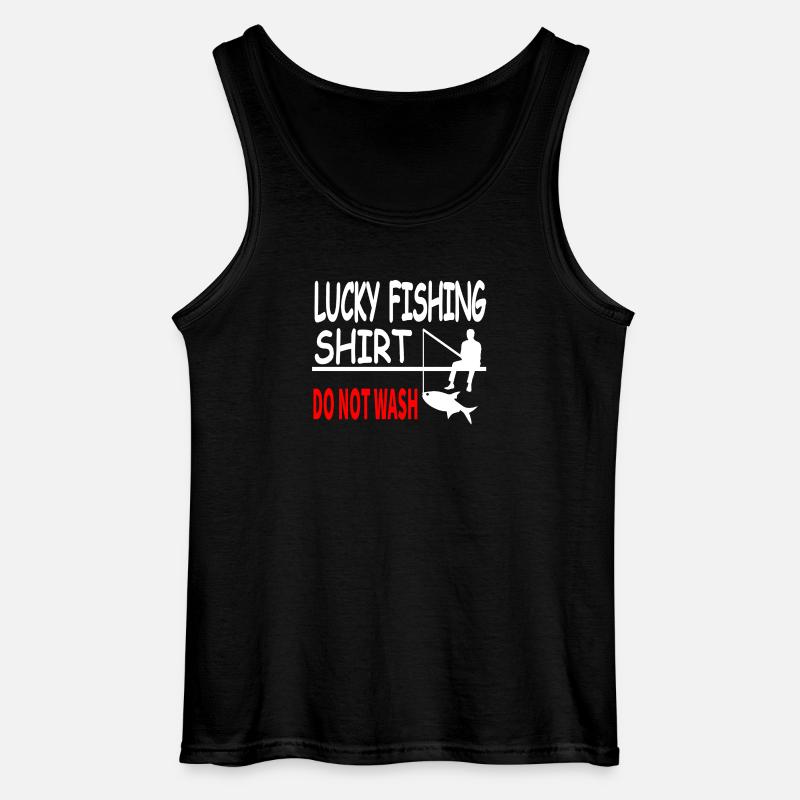 Angeln - Gildan Männer Tank Top - Schwarz