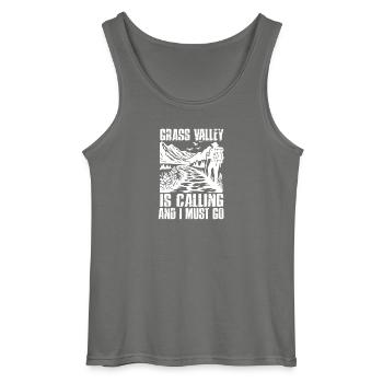 Camping Scouts Bergwanderung Waldcamper - Gildan Männer Tank Top - Anthrazit - Vorne - AI Model Male 185 dark (185cm)