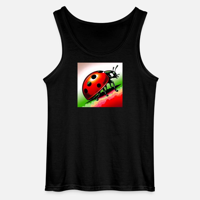 Marienkäfer - Gildan Männer Tank Top - Schwarz