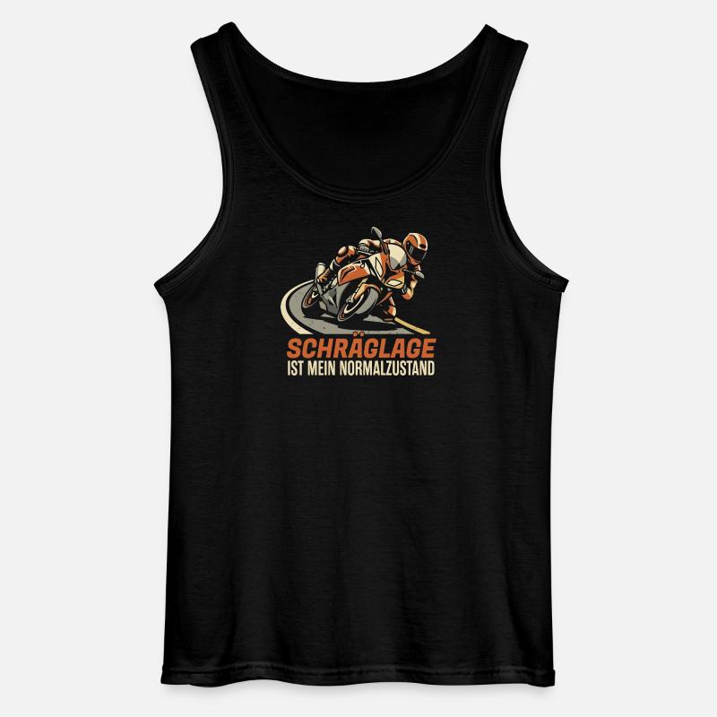 schraeglage-normalzustand - Gildan Männer Tank Top - Schwarz
