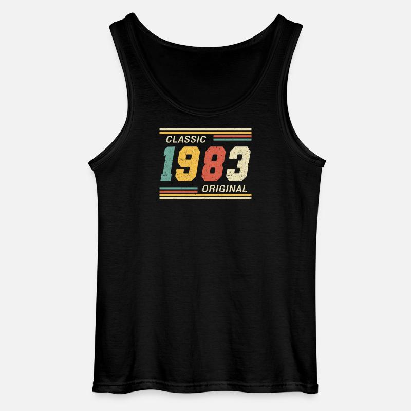 Classic 1983 original 1983 - Gildan Männer Tank Top - Schwarz