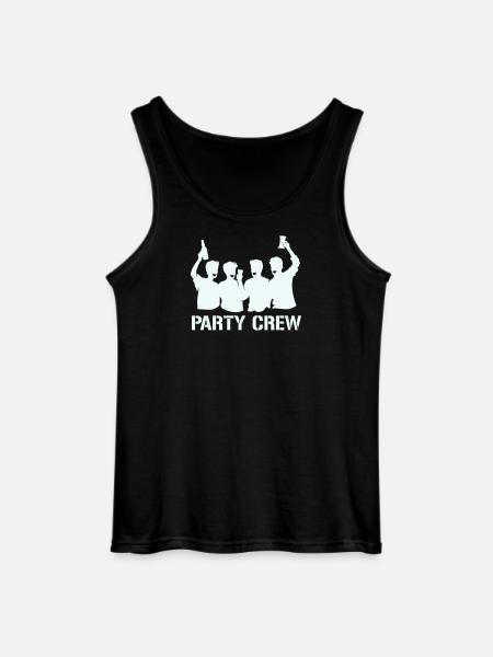 Party Crew Silhouette mit Prosten - Gildan Männer Tank Top - Schwarz