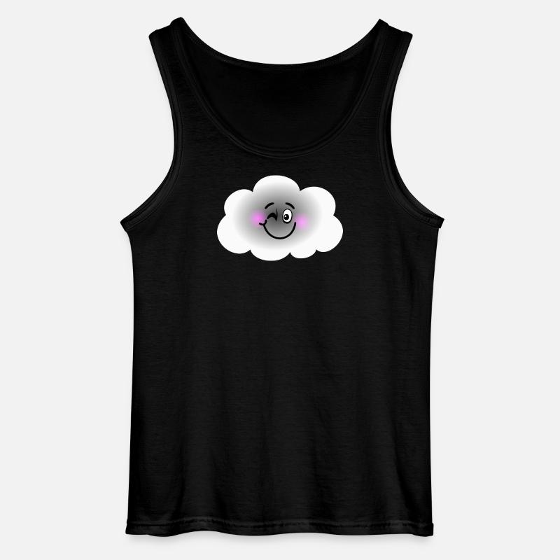 Glückliche Wolke - Gildan Männer Tank Top - Schwarz