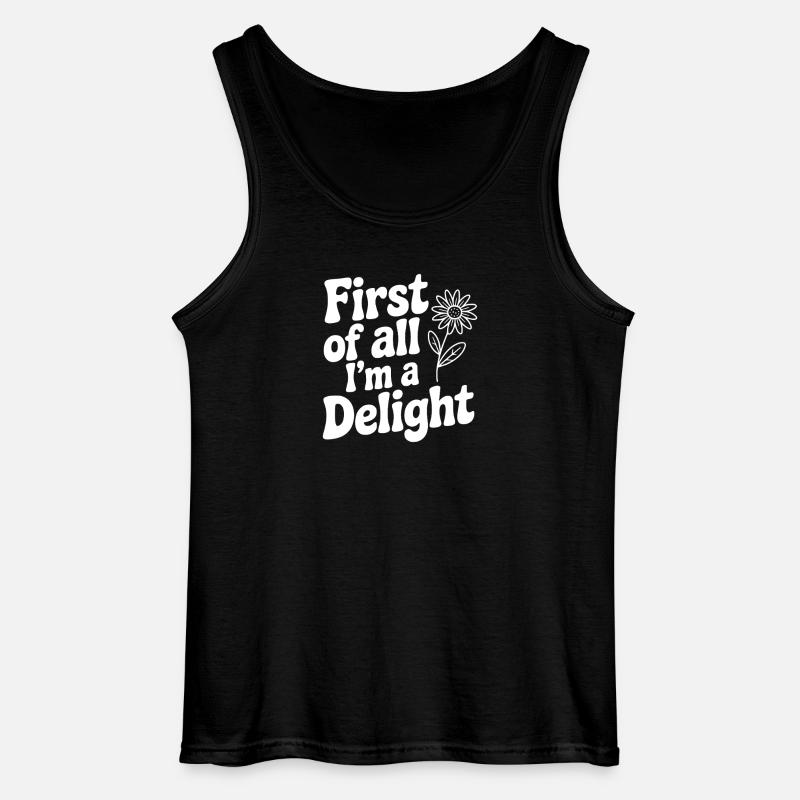 Zunächst einmal bin ich eine Freude - Gildan Männer Tank Top - Schwarz