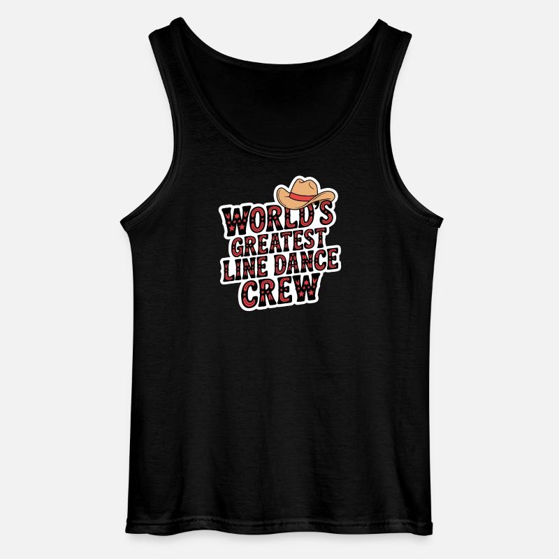 Weltbeste Line Dance Crew - Gildan Männer Tank Top - Schwarz