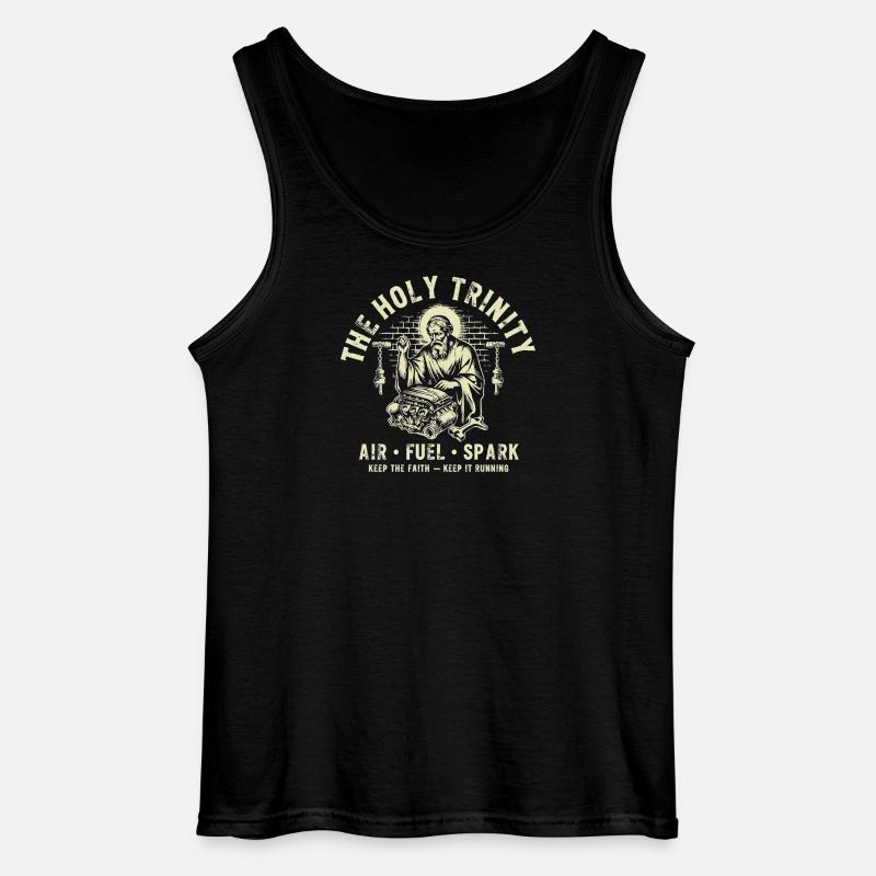 Holy Trinity Engine Spark - Gildan Männer Tank Top - Schwarz