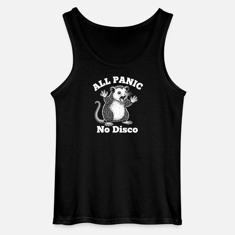 All Panic Maus – No Disco - Gildan Männer Tank Top - Schwarz