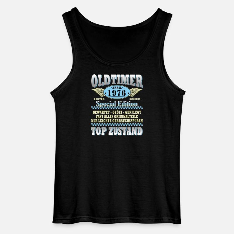 Oldtimer April 1976 Special Edition - Gildan Männer Tank Top - Schwarz